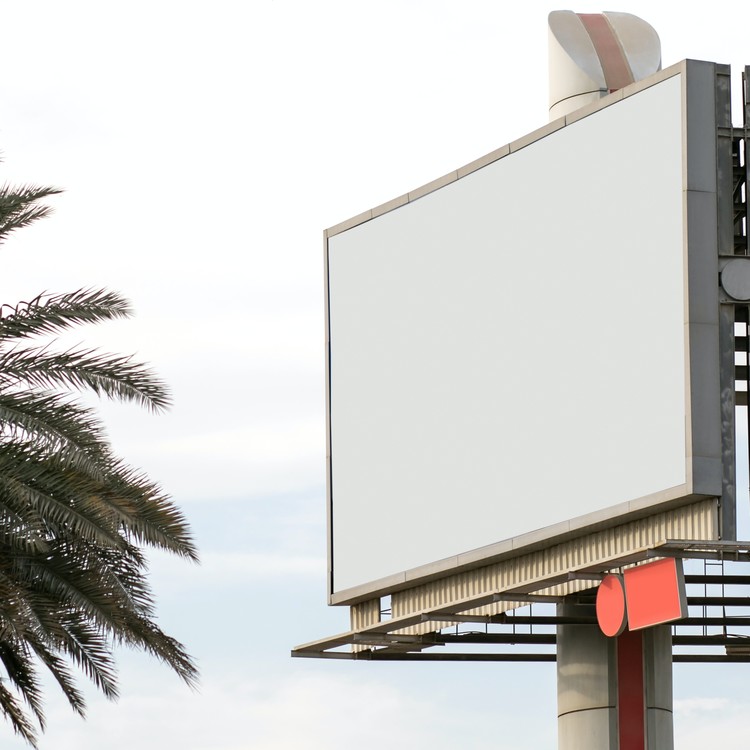 Blank billboard outdoor